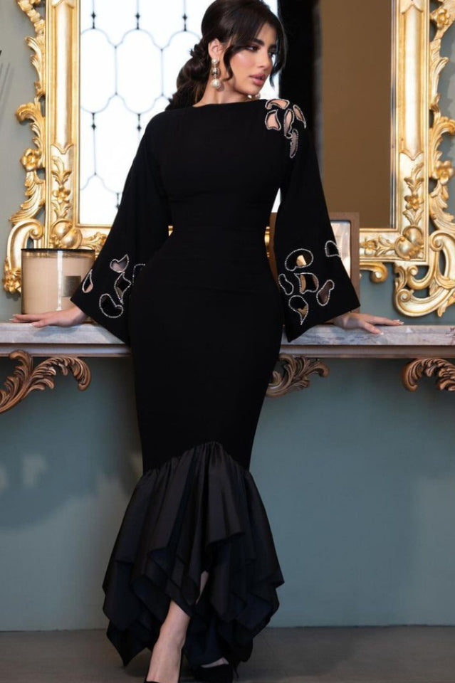 Women's Omer Rhinestone Bandage Dress Black