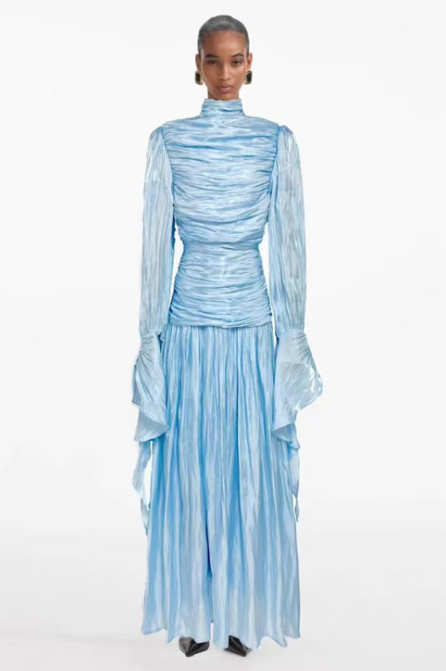 Women's Kinsley Ruched Bodice Maxi Dress Blue