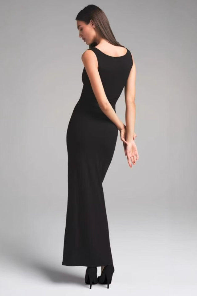 Women's SKIMS Soft Lounge Lace Tank Dress Black