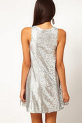 Women's Silver Gatsby Dress