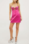 Women's Heart Embellished Mini Dress