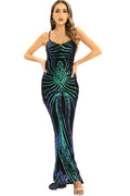 Women's Honey Couture Tie Up Formal Dress Emerald