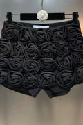 Women's Astraea Flower Embellished Shorts Black