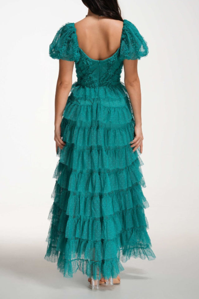 Women's Lisette Ruffle Off Shoulder Gown