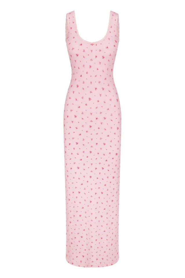 Women's Soft Lounge Lace Scoop Neck Dress