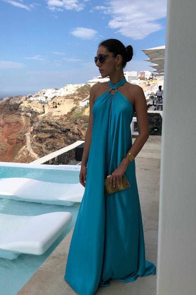 Women's Ofelia Halter Loop Maxi Dress