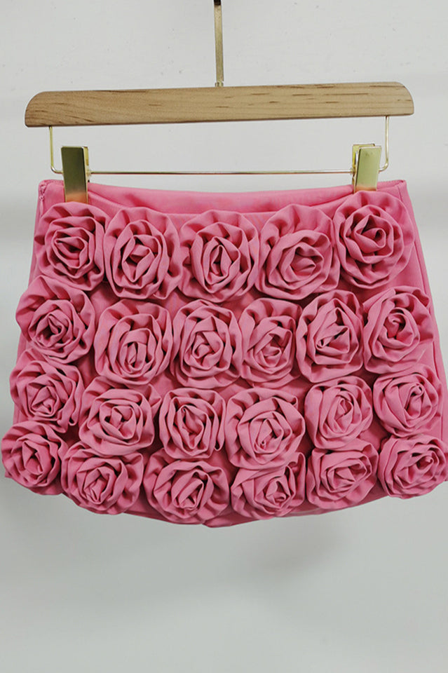 Women's Astraea Flower Embellished Shorts Pink