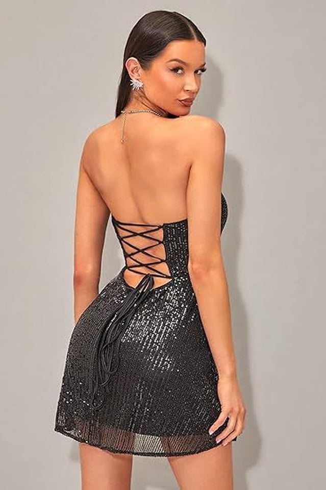 Women's Glitz and Glam Sequined Dress