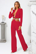 Women's Leona Two Piece Set Red