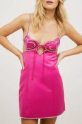 Women's Heart Embellished Mini Dress
