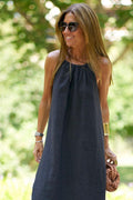 Women's Basic Casual Outdoor Halter Dress