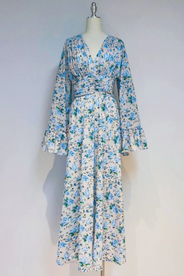 Women's Aracely V Neck Floral Maxi Dress