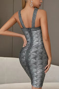 Women's Rutia Metallic Mini Bandage Dress