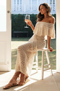 Women's Crochet Off Shoulder Hollow Out Dress