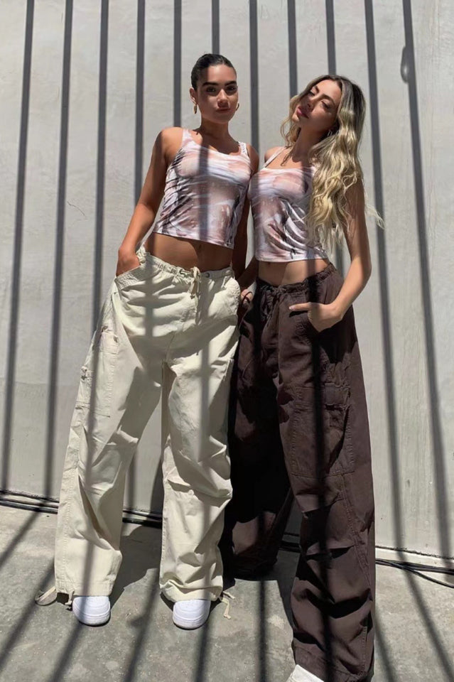 Women's Vintage Parachute Cargo Pants