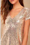 Women's Light Up the Night Sequin Shift Dress