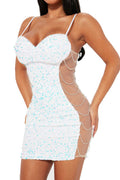 Women's Vegas Nightclub Sequin Mini Dress