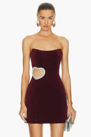Women's Best Lover Mini Dress Wine