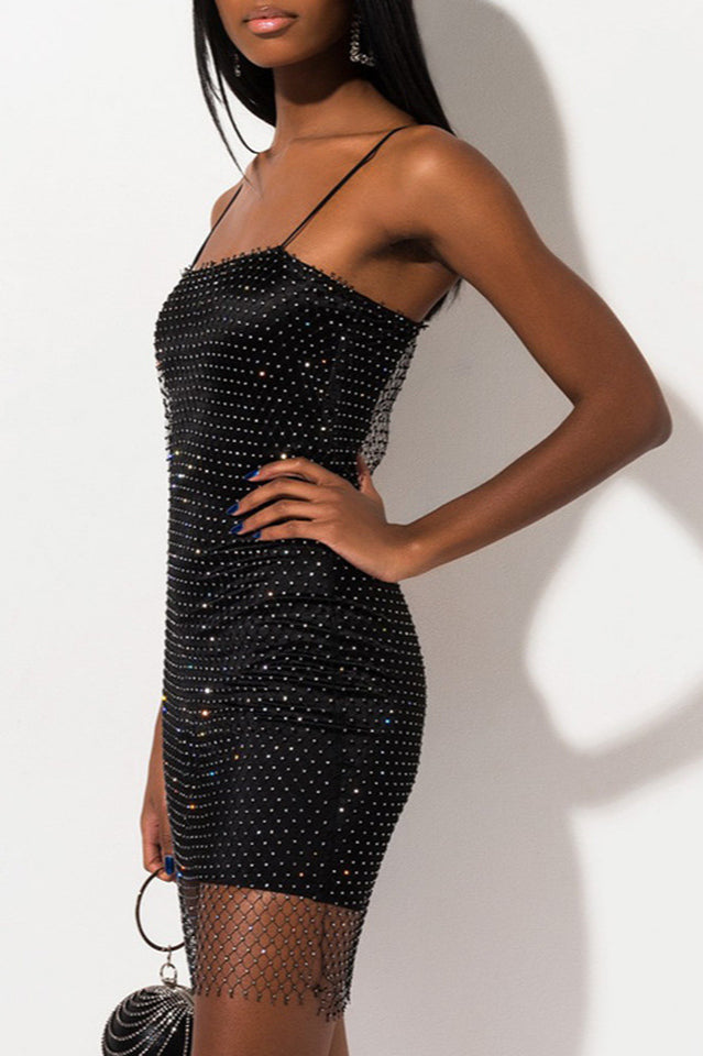 Women's Diamante Covered Mini Dress