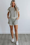 Women's Lola Stripe Tee and Shorts Set