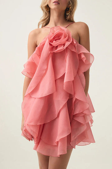 Women's Pandorea Layered Mini Dress Tangerine