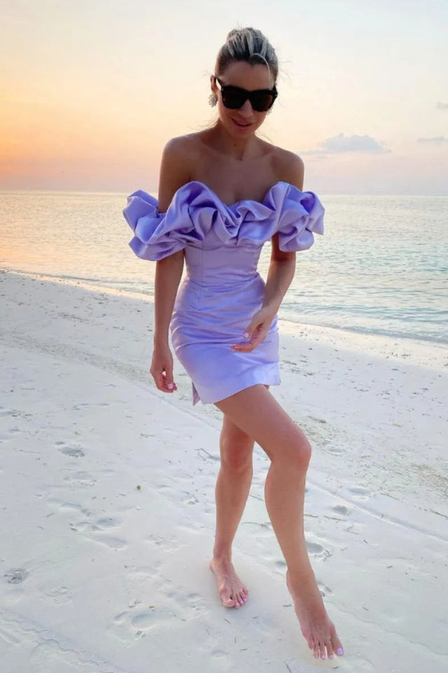 Women's Elastic Mystic Satin Dress