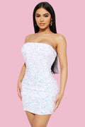 Women's Kara Sequin Mini Dress White