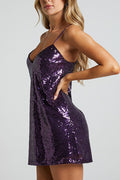 Women's Spaghetti Strap Sequin Mini Dress