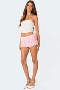 Women's Unicorn Layered Ruffle Shorts