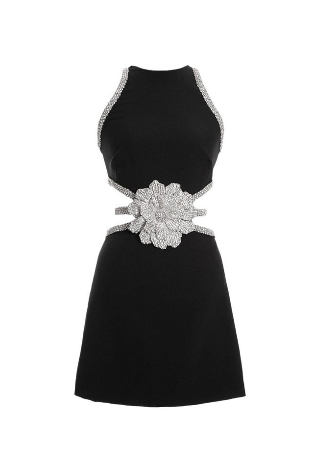 Women's Luna Crystal Floral Embellished Mini Dress