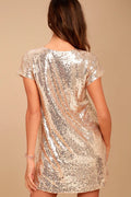 Women's Light Up the Night Sequin Shift Dress