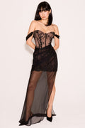 Women's Debut Off Shoulder Lace Maxi Dress