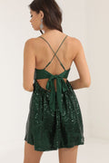 Women's Nicki Sequin Dress Emerald