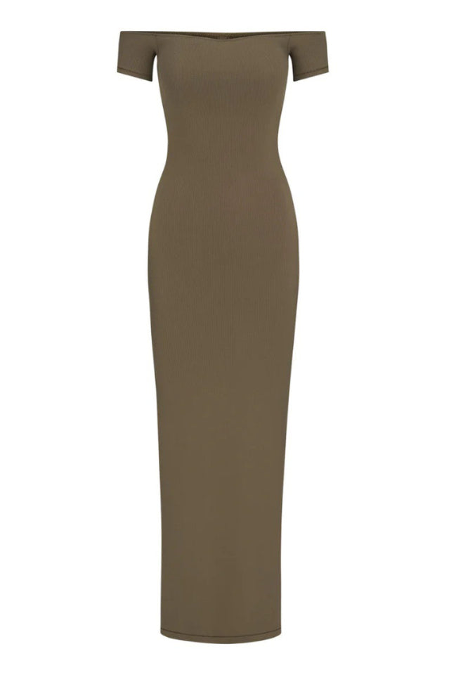 Women's SKIMS Soft Lounge Off-Shoulder Slip Dress