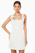 Women's Trompe Mini Dress White