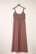 Women's Mauve Boho Maxi Dress