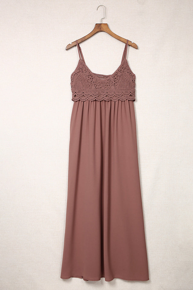 Women's Mauve Boho Maxi Dress