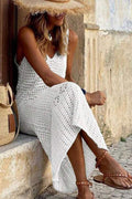 Women's Hollow Out Sleeveless Sweater Dress