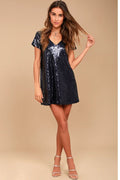 Women's Light Up the Night Sequin Shift Dress