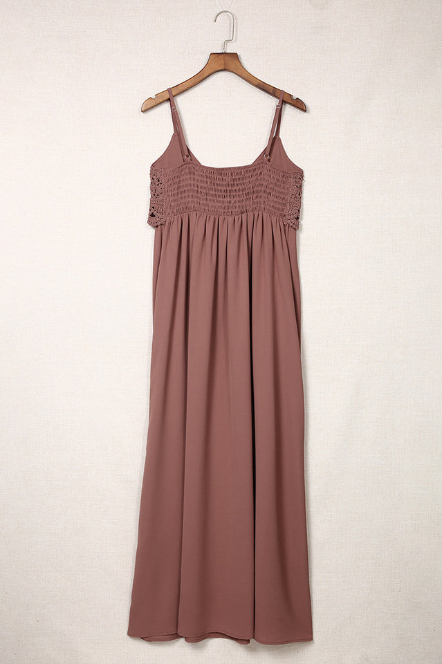 Women's Mauve Boho Maxi Dress
