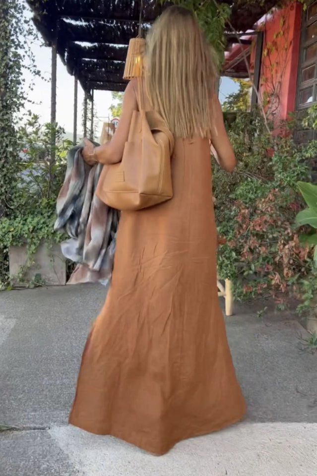 Women's Basic Casual Outdoor Halter Dress