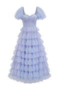 Women's Lisette Ruffle Off Shoulder Gown Lilac