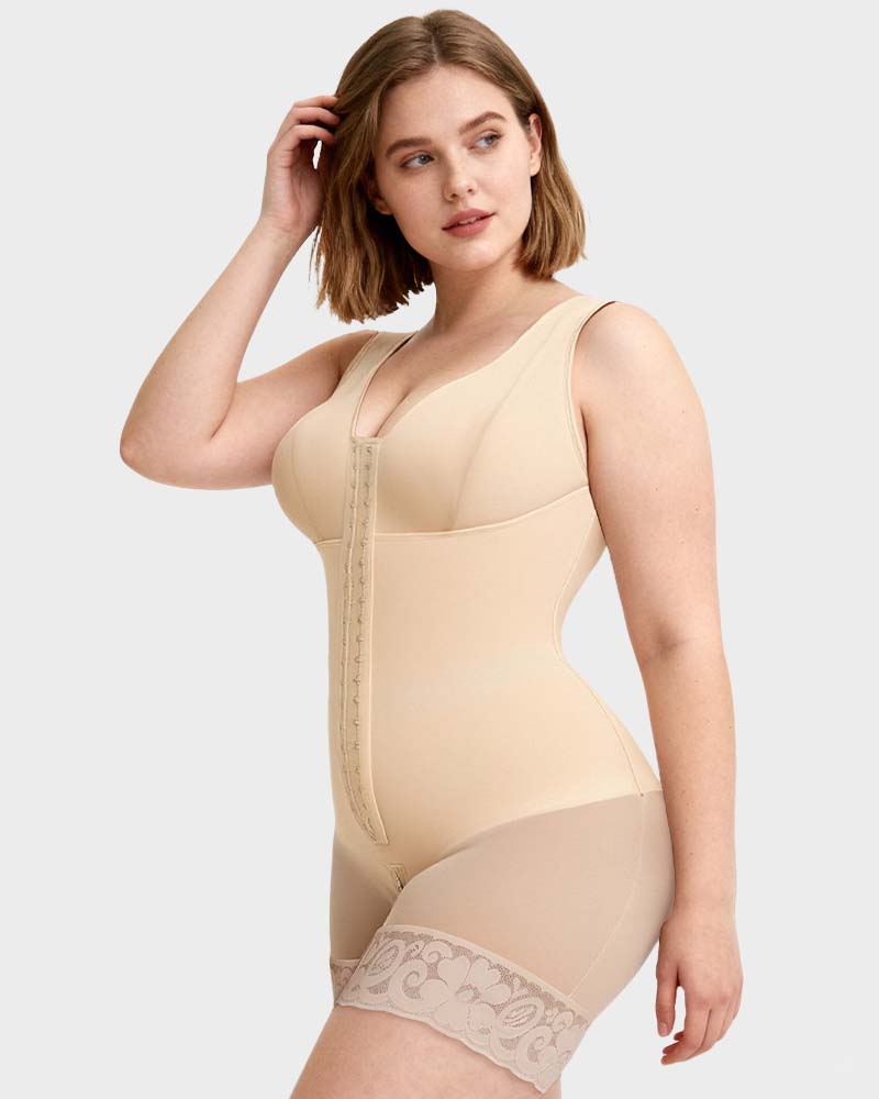 Women’s Extra Plus Size Tummy Control Shaper Bodysuit with Bra