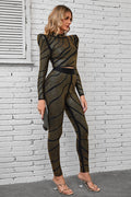 Women's Agatha Long Sleeve Rhinestone Pantsuit