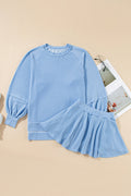 Women's Casual Knit Skirt Set