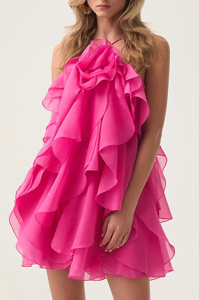 Women's Pandorea Layered Mini Dress Hot Pink