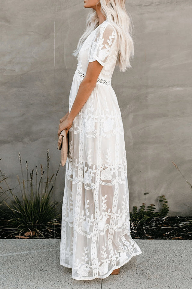 Women's Boho Beach Cover Up Dress