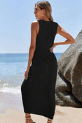 Women's Hollow Out Sleeveless Sweater Dress