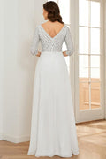 Women's Sequined Chiffon Evening Dress