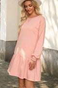 Women's Sweatshirt Dress Blush